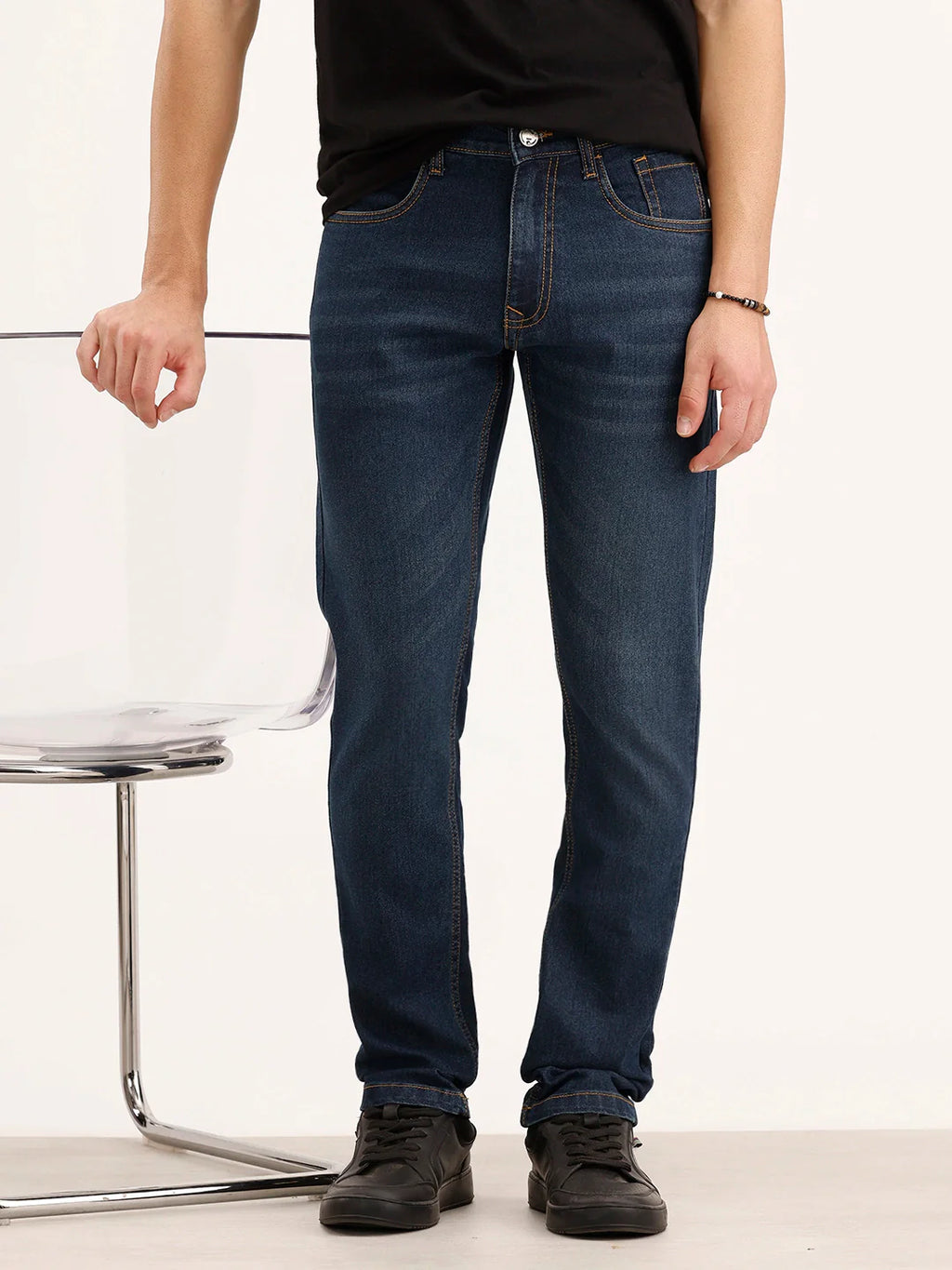 Slim Fit Denim Jeans | Dark Blue
