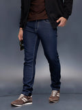 Men's Casual Slim Fit Jeans   |  Dark Blue