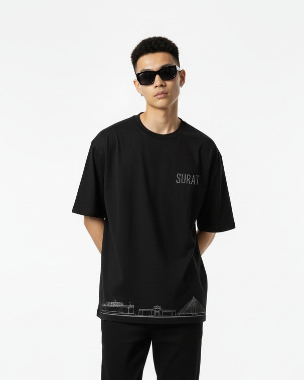 Men Printed Cotton Oversized T-Shirt