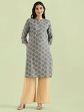 Cotton Medallion Print Straight Kurta