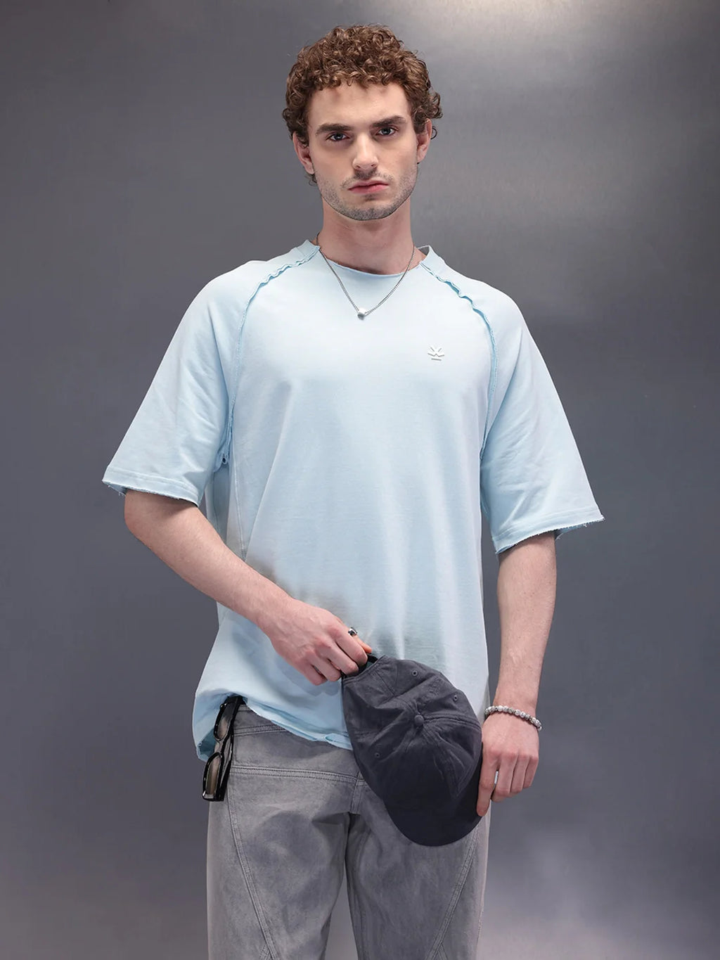 Cut & Sue Oversized T-Shirt | Light Blue