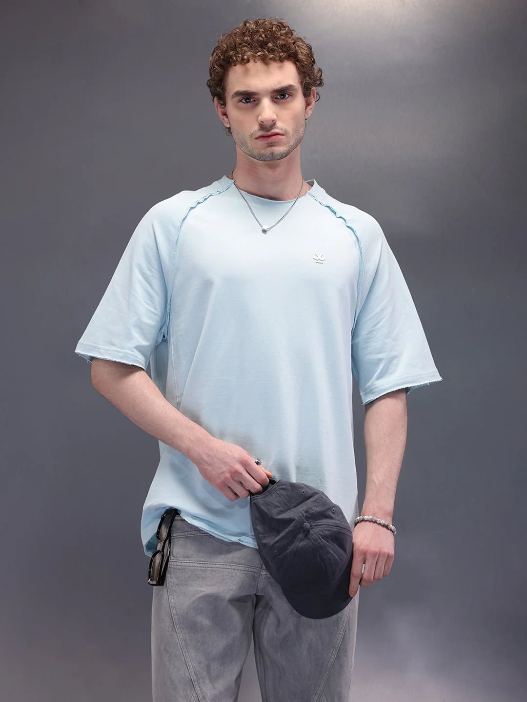 Cut & Sue Oversized T-Shirt | Light Blue