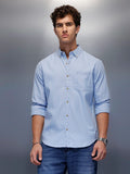 Men's Casual Slim Fit Shirt   |  Blue