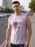 Men Purple Printed T-shirt