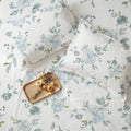 Serene 200 TC 100% Cotton Bedsheet with Pillow Covers - Sapphire Dusty Blue