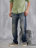 Vintage Washed Anti Fit Jeans | Blue