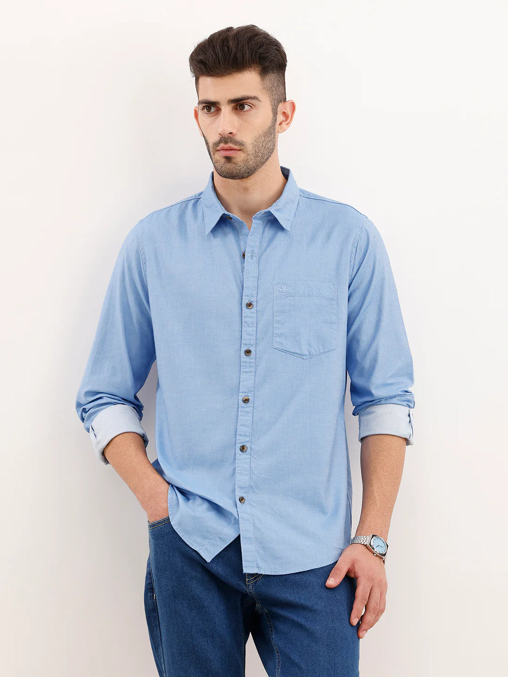 Classic Regular Fit Shirt | Light Blue