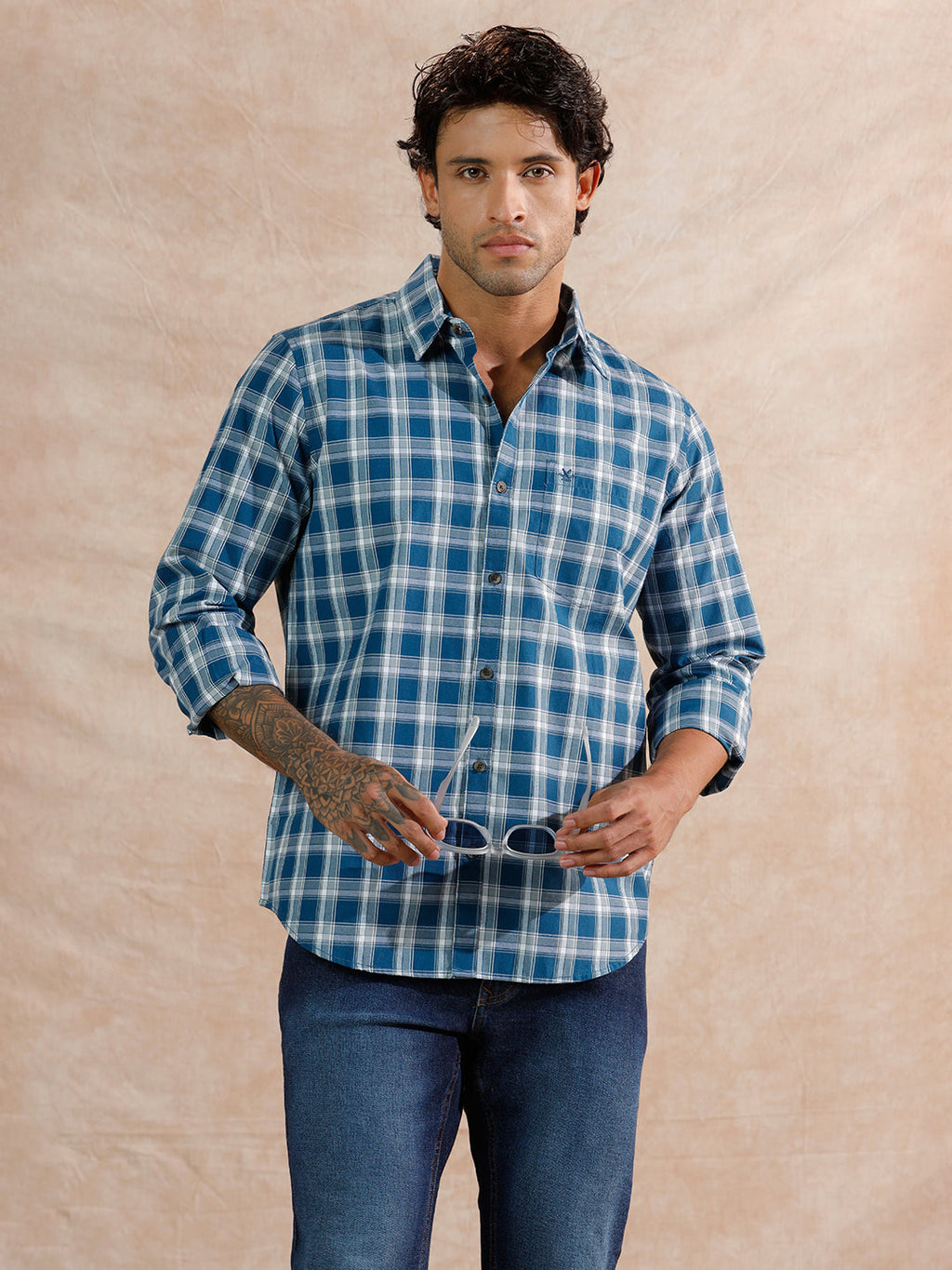 Pop Tone Regular Fit Shirt | Blue