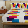 Divine Collection - Cotton Bedsheet With 2 Pillow Covers, Venus Beige