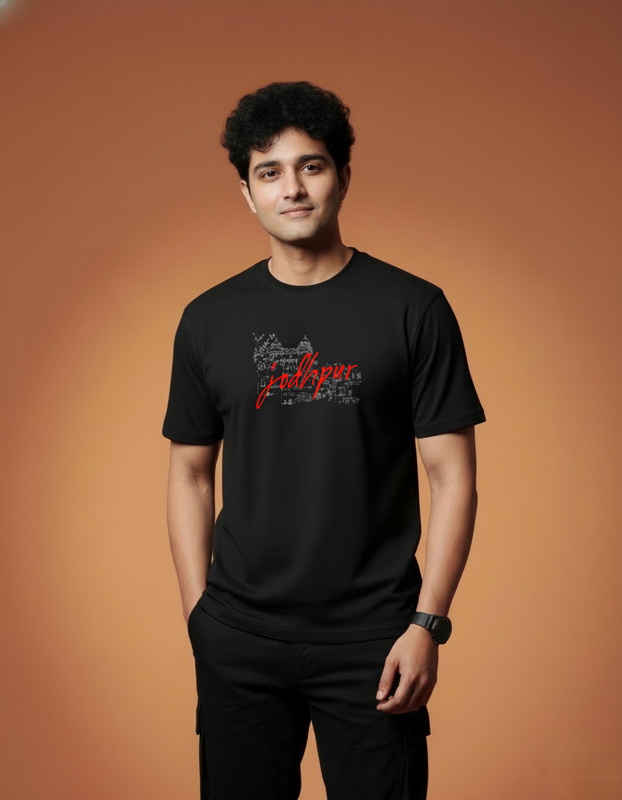Men Printed Regular Cotton T-Shirt