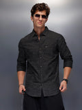 Men's Casual Regular Fit Shirt   |  Black