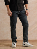 Solid Heavy Fade Slim Tapered Fit Jeans | Blue