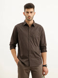 Solid Regular Fit Shirt | Dark Grey