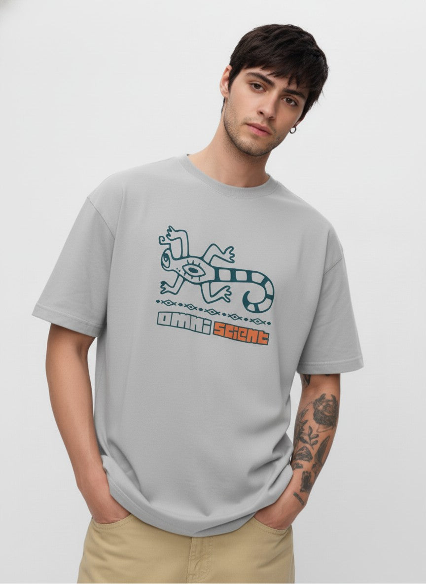 Men Oversized Cotton Tribal T-Shirt