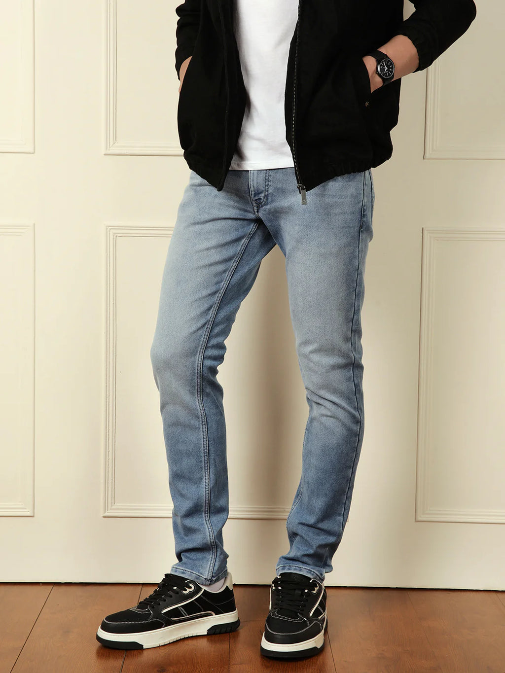 Faded Slim Fit Jeans | Light Grey