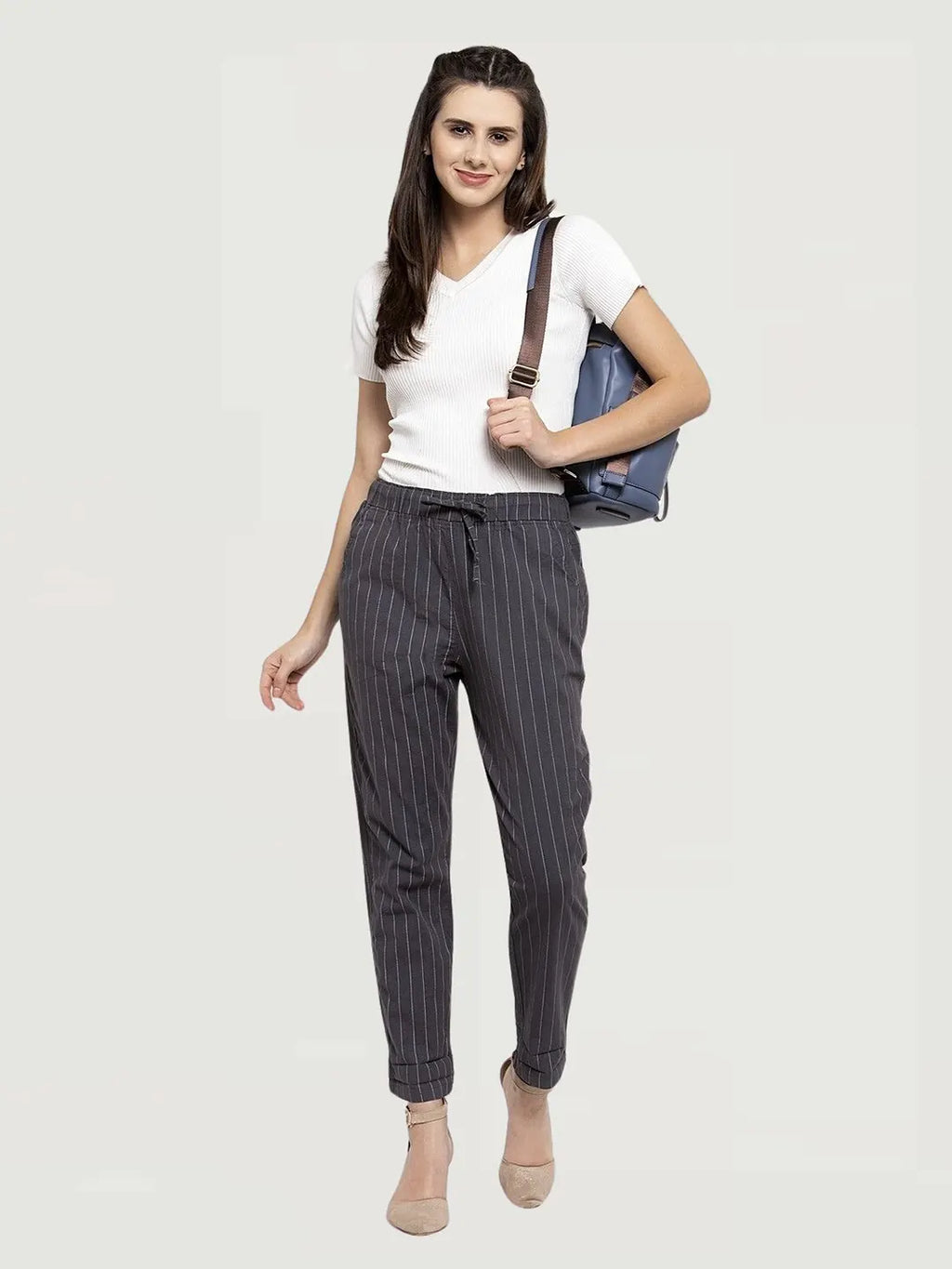Beige Checkered Lower