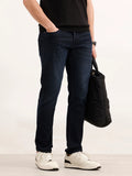 Solid Slim Fit Denim Jeans  | Dark Blue