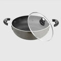 Skyline 24 cm Nonstick Kadhai with Glass Lid Induction Base - VTL-8300