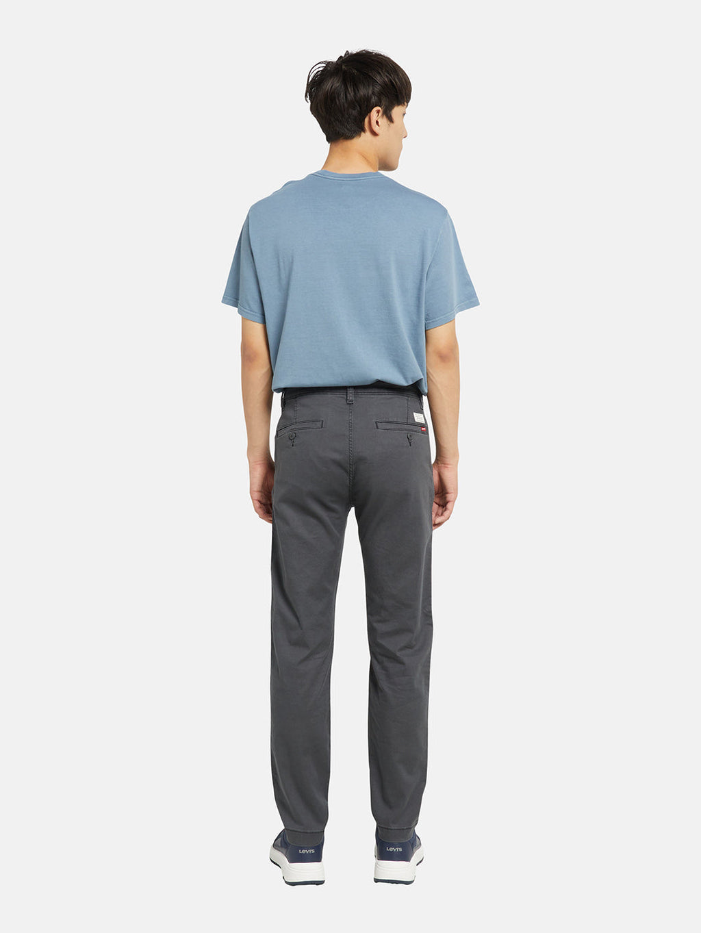 Men's Charcoal Grey Regular Fit Chinos