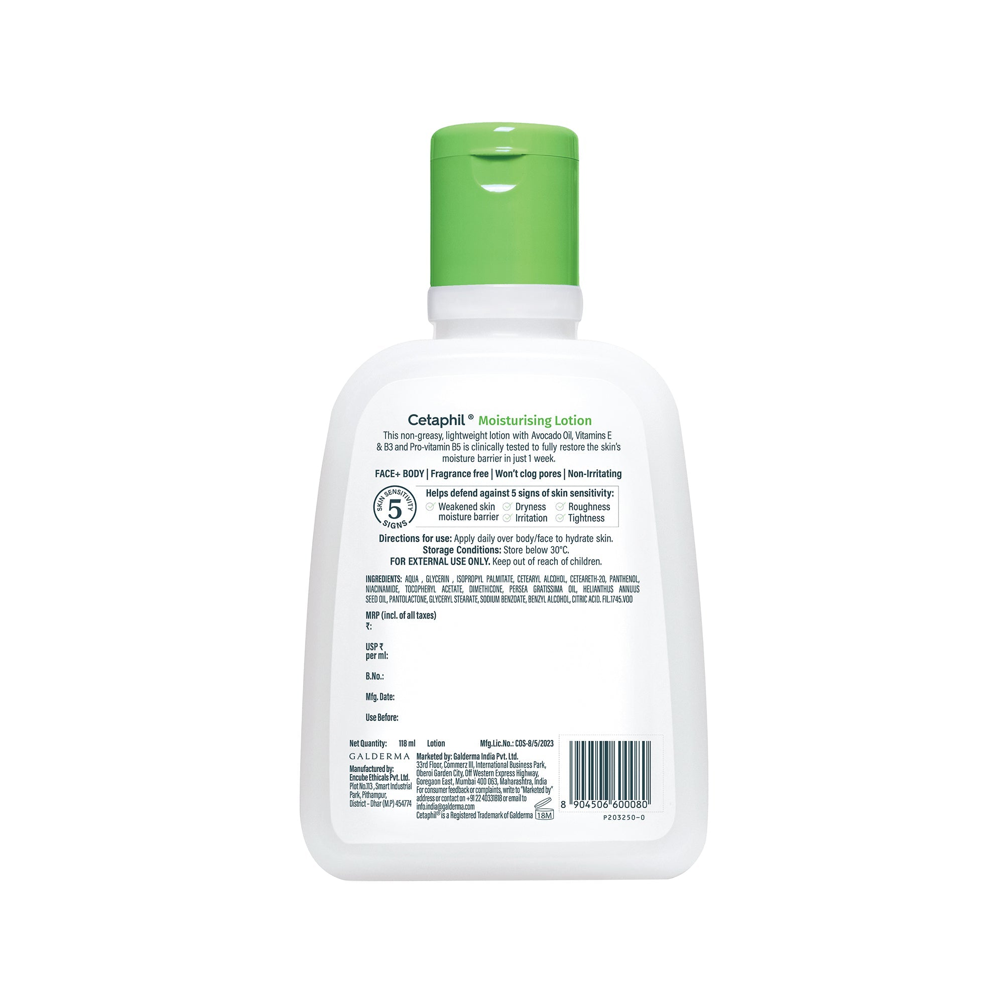 Cetaphil Moisturising Lotion 118 ml | Dermat recommended