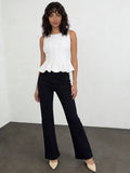 Wardrobe Ivory Lace Peplum Top