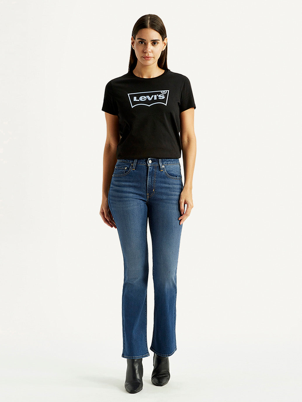 Women's 725 Dark Indigo Bootcut Fit High Rise Jeans
