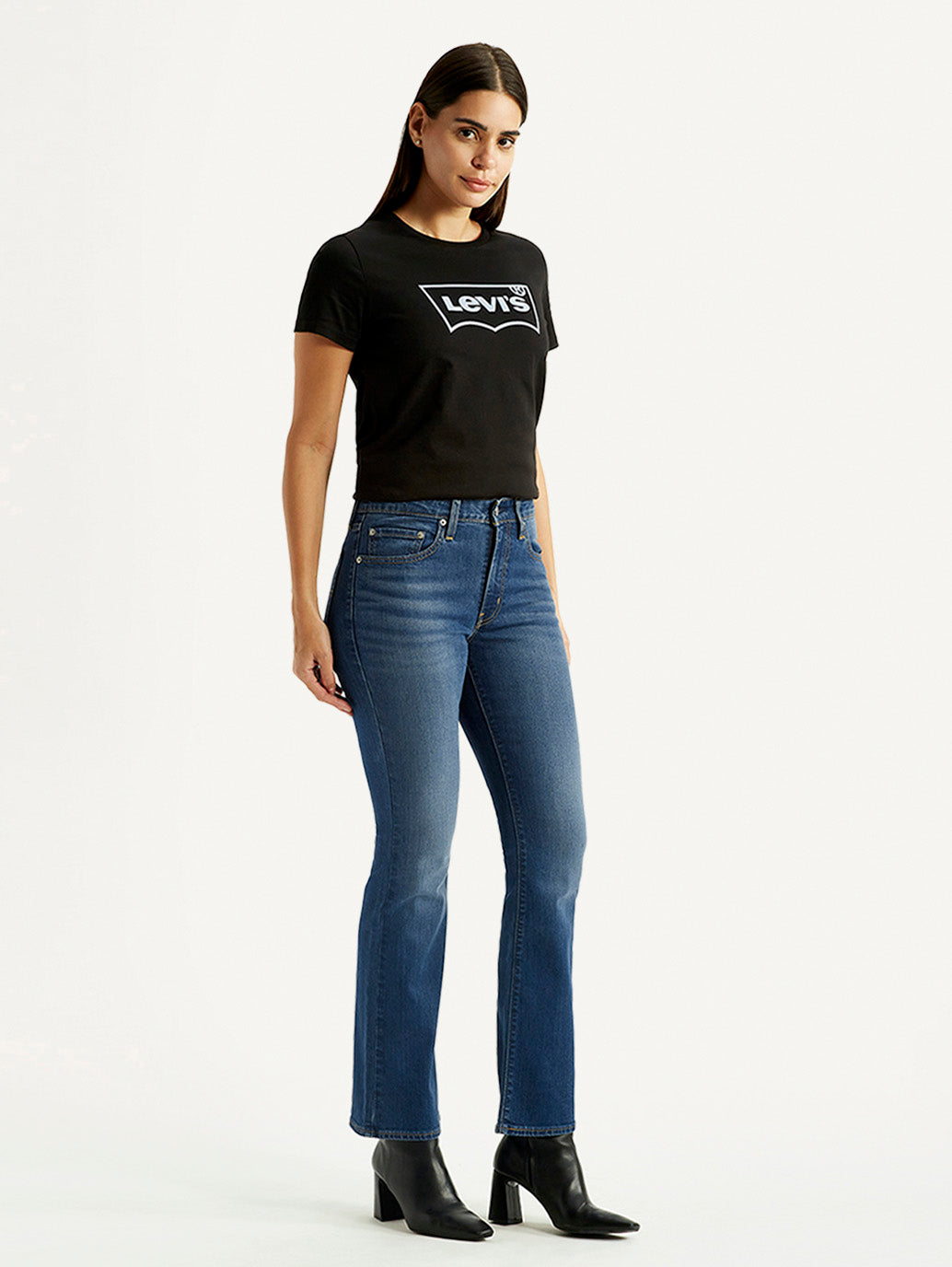 Women's 725 Dark Indigo Bootcut Fit High Rise Jeans