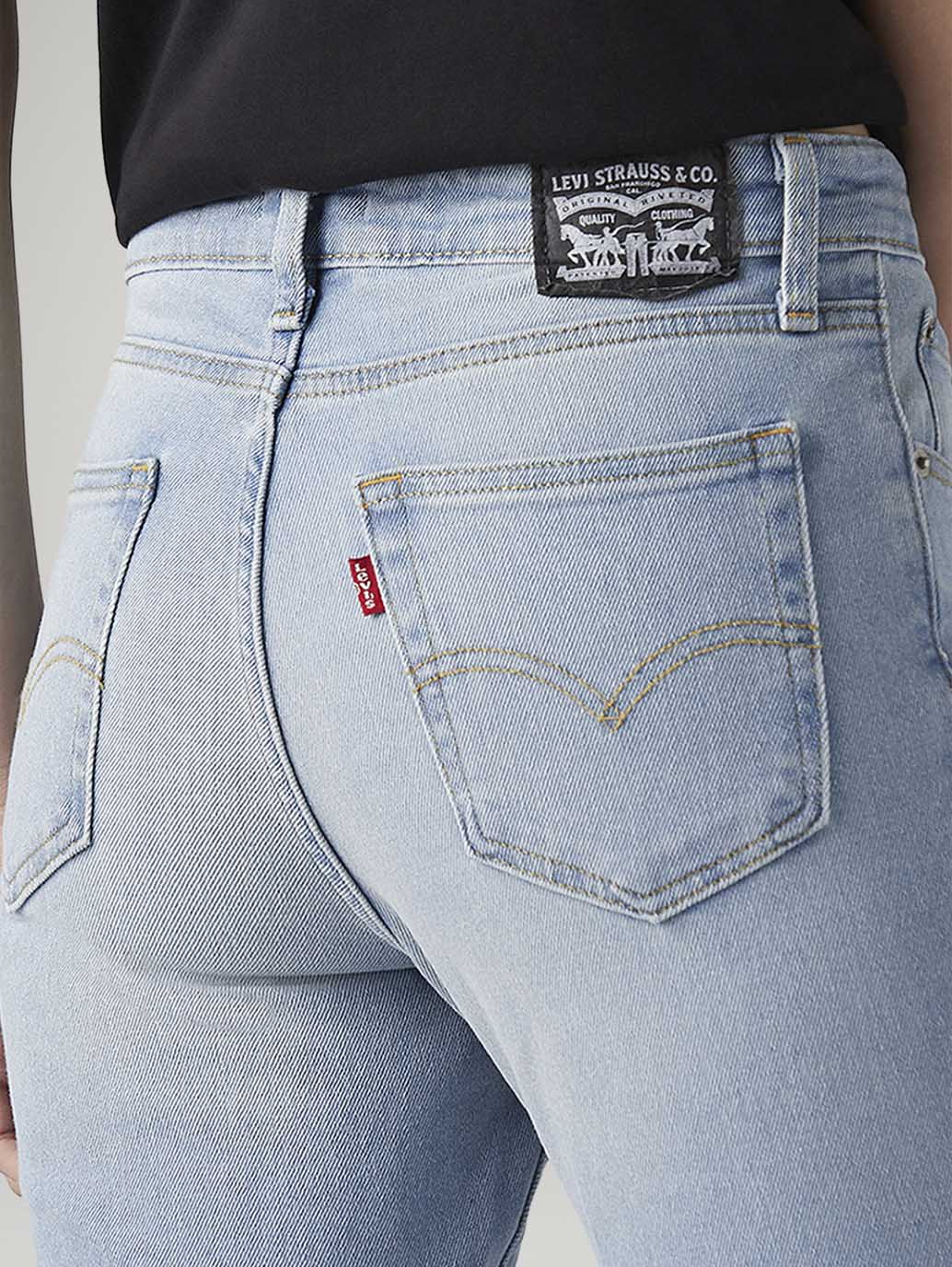 Women's 725 Light Blue Bootcut Fit High Rise Jeans