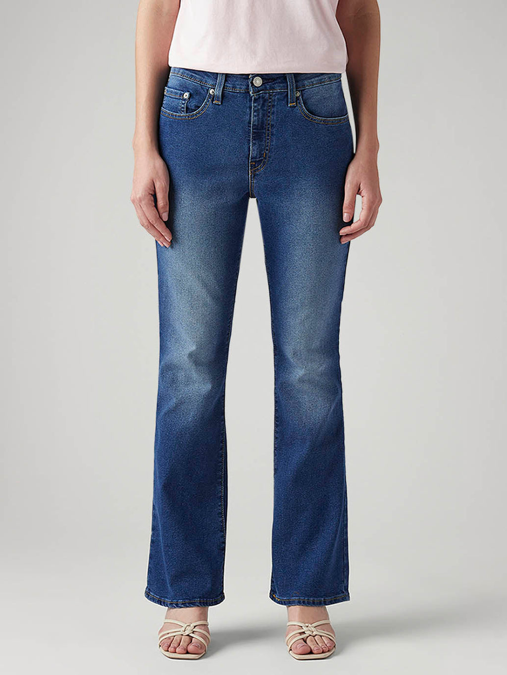 Women's 725 Blue Bootcut Fit High Rise Jeans