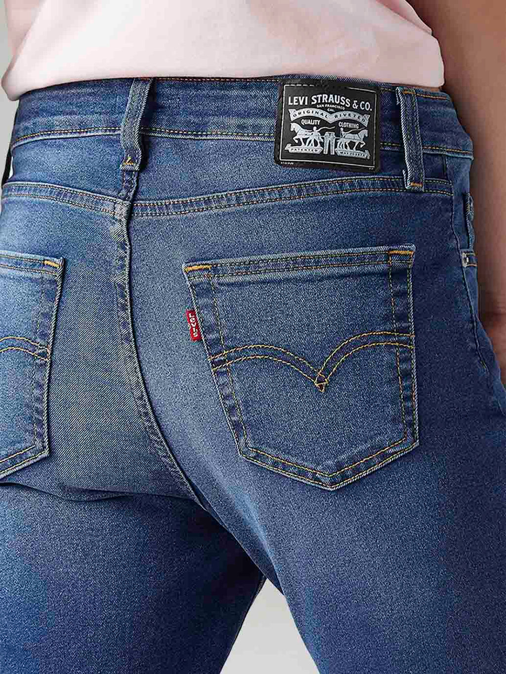 Women's 725 Blue Bootcut Fit High Rise Jeans