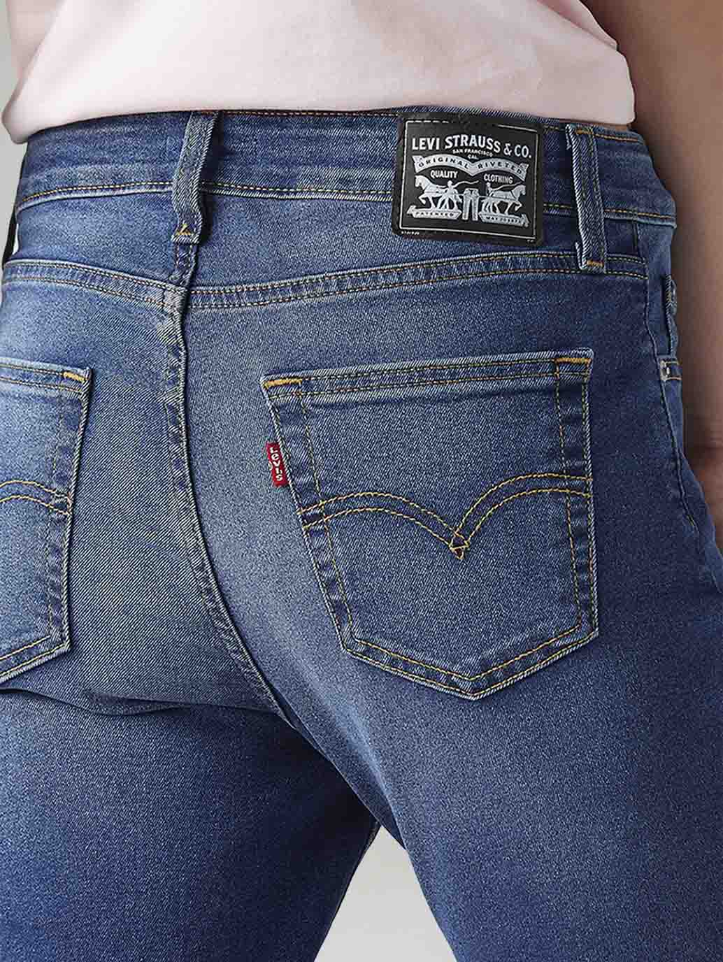 Women's 725 Blue Bootcut Fit High Rise Jeans