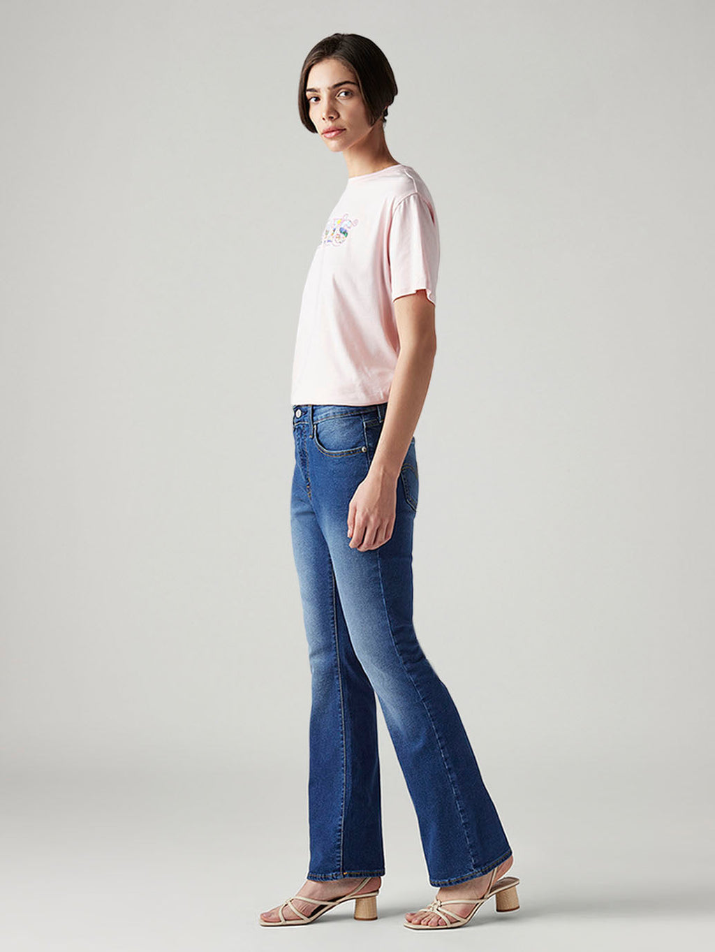 Women's 725 Blue Bootcut Fit High Rise Jeans