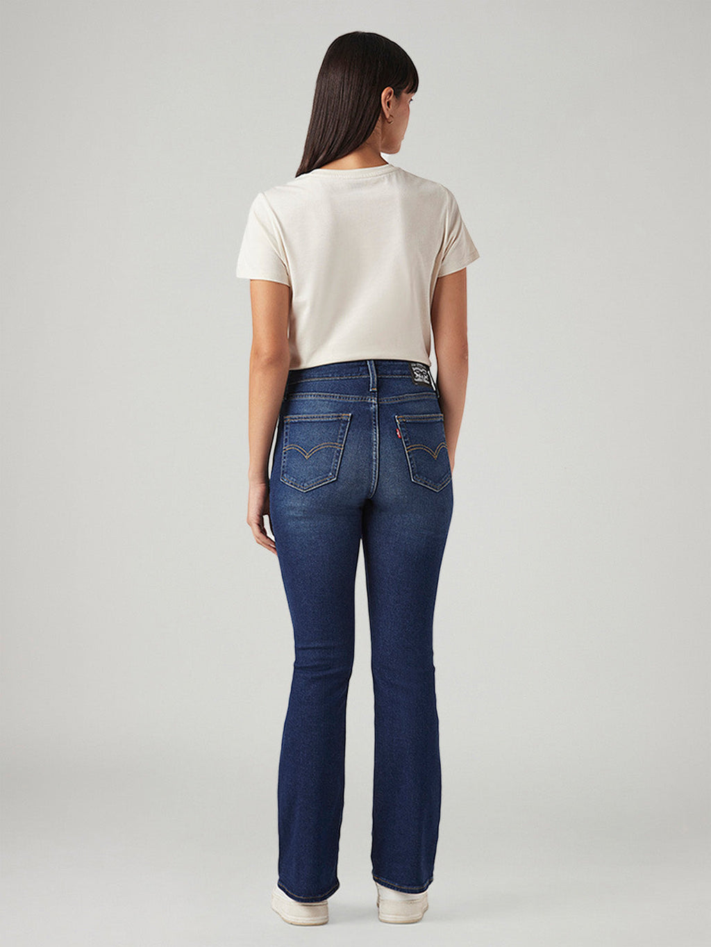 Women's 725 Dark Blue Bootcut Fit High Rise Jeans