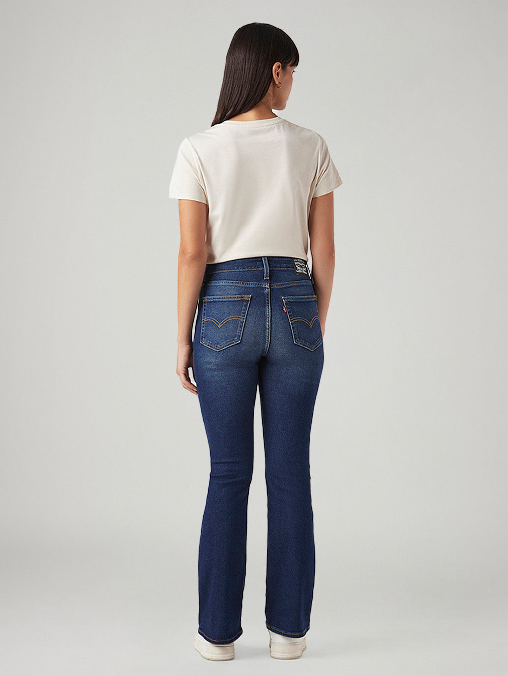 Women's 725 Dark Blue Bootcut Fit High Rise Jeans