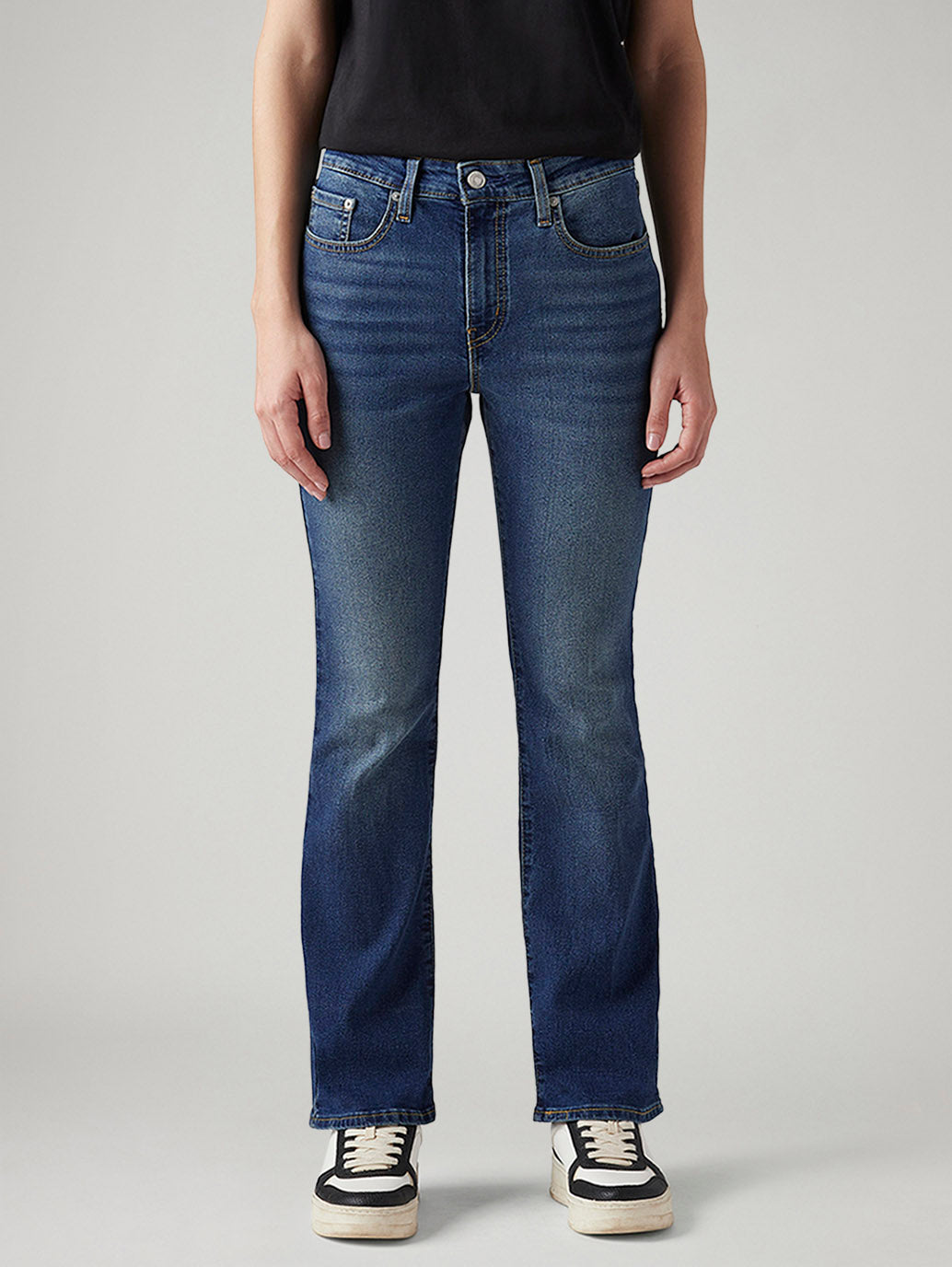 Women's 725 Blue Bootcut Fit High Rise Tinted Jeans