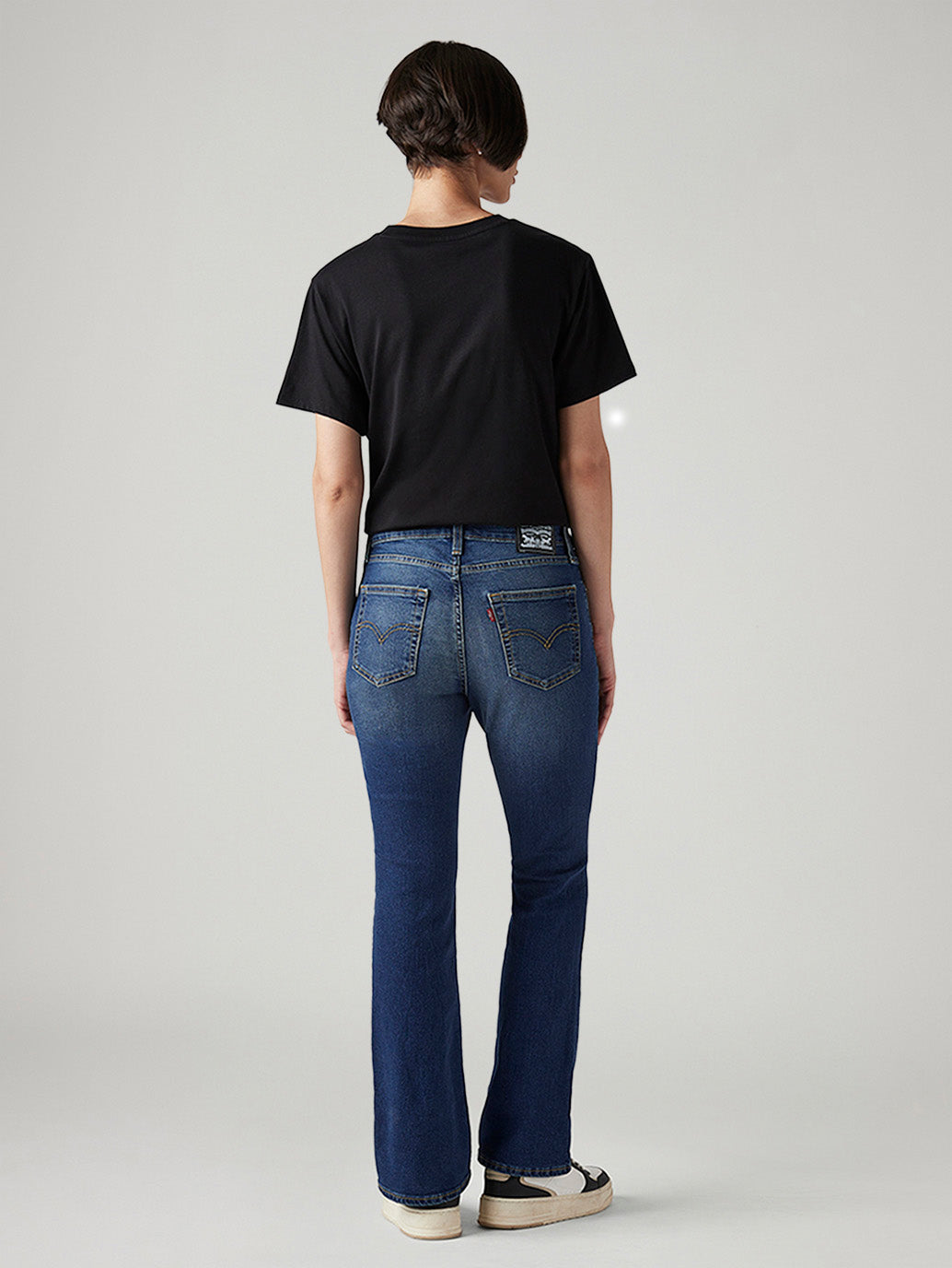 Women's 725 Blue Bootcut Fit High Rise Tinted Jeans