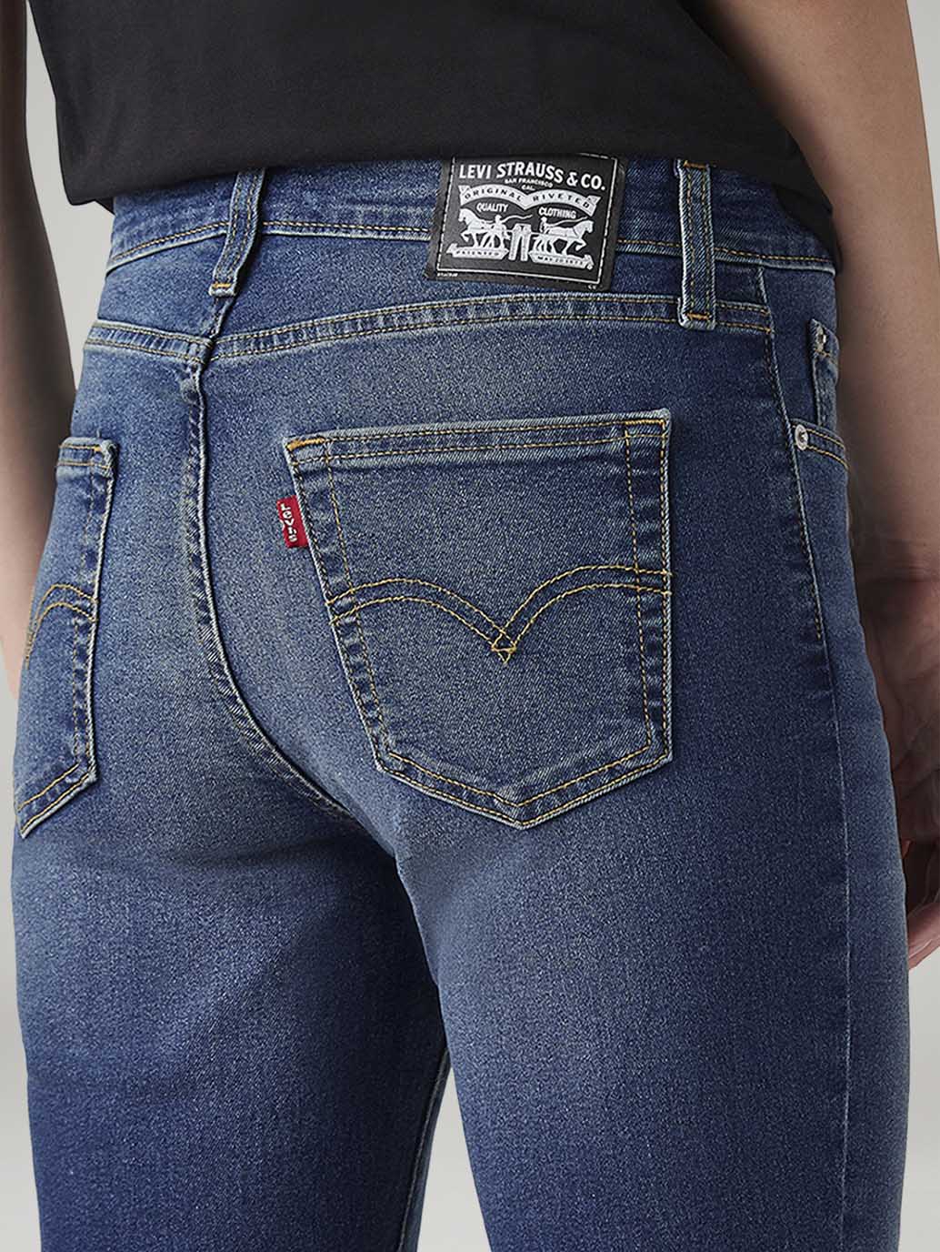 Women's 725 Blue Bootcut Fit High Rise Tinted Jeans