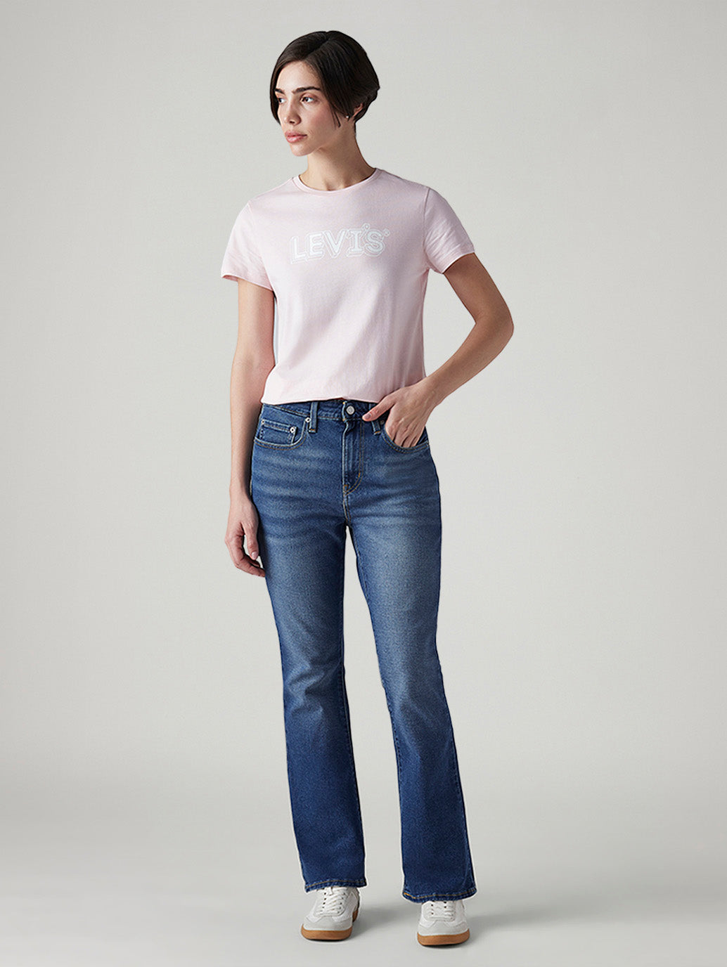 Women's 725 Med Indigo Bootcut Fit High Rise Jeans