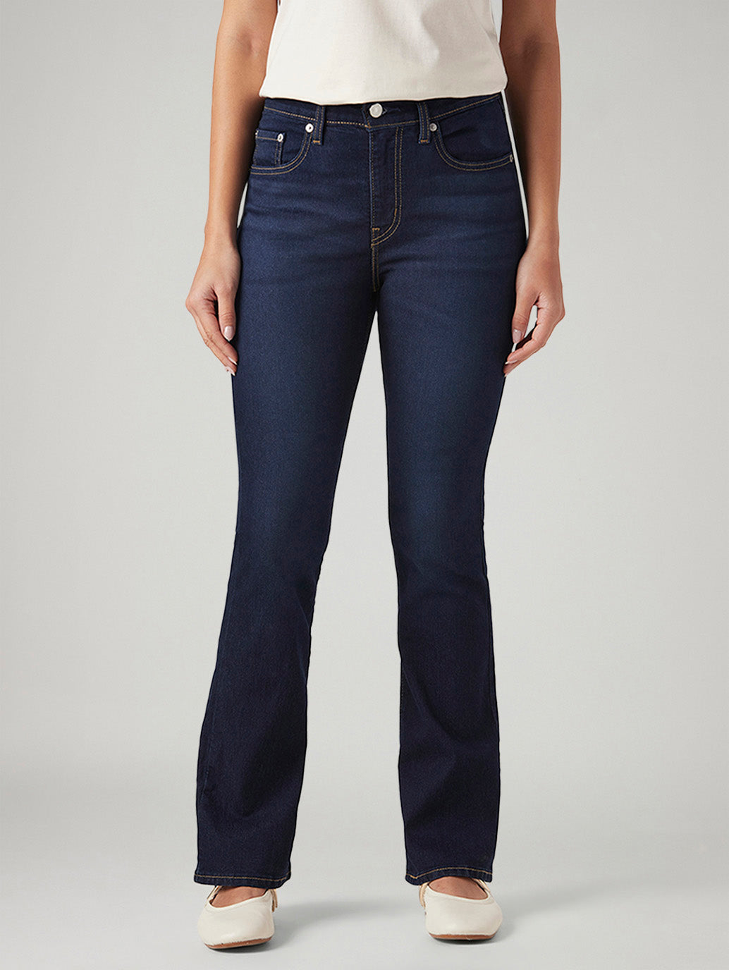 Women's 725 Navy Bootcut Fit High Rise Jeans
