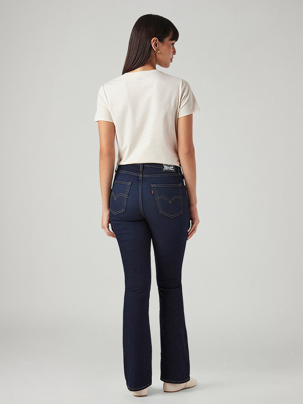 Women's 725 Navy Bootcut Fit High Rise Jeans