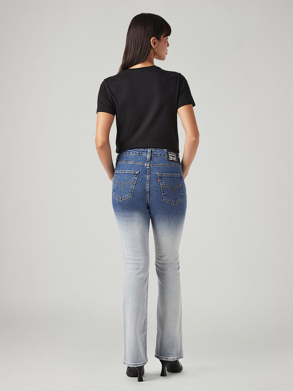 Women's 725 Light Blue Bootcut Fit High Rise Jeans