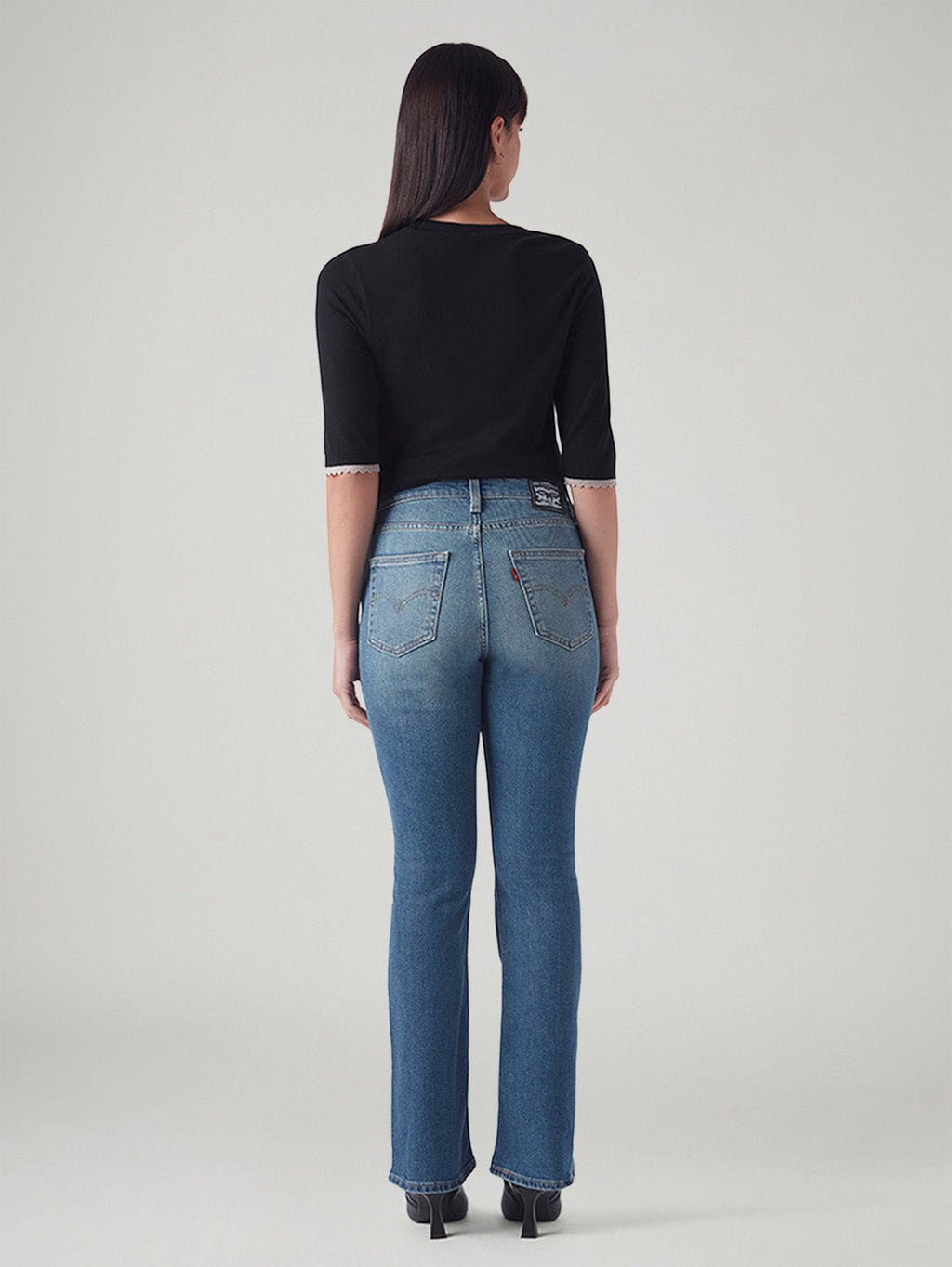 Women's 725 Blue Bootcut Fit High Rise Jeans
