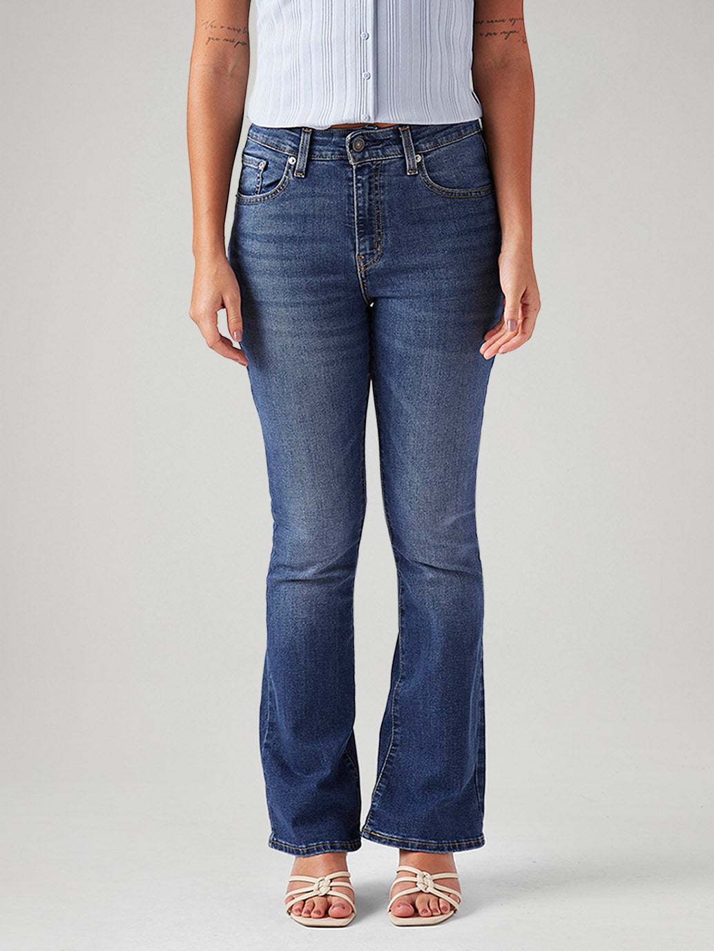Women's 725 Blue Bootcut Fit High Rise Jeans