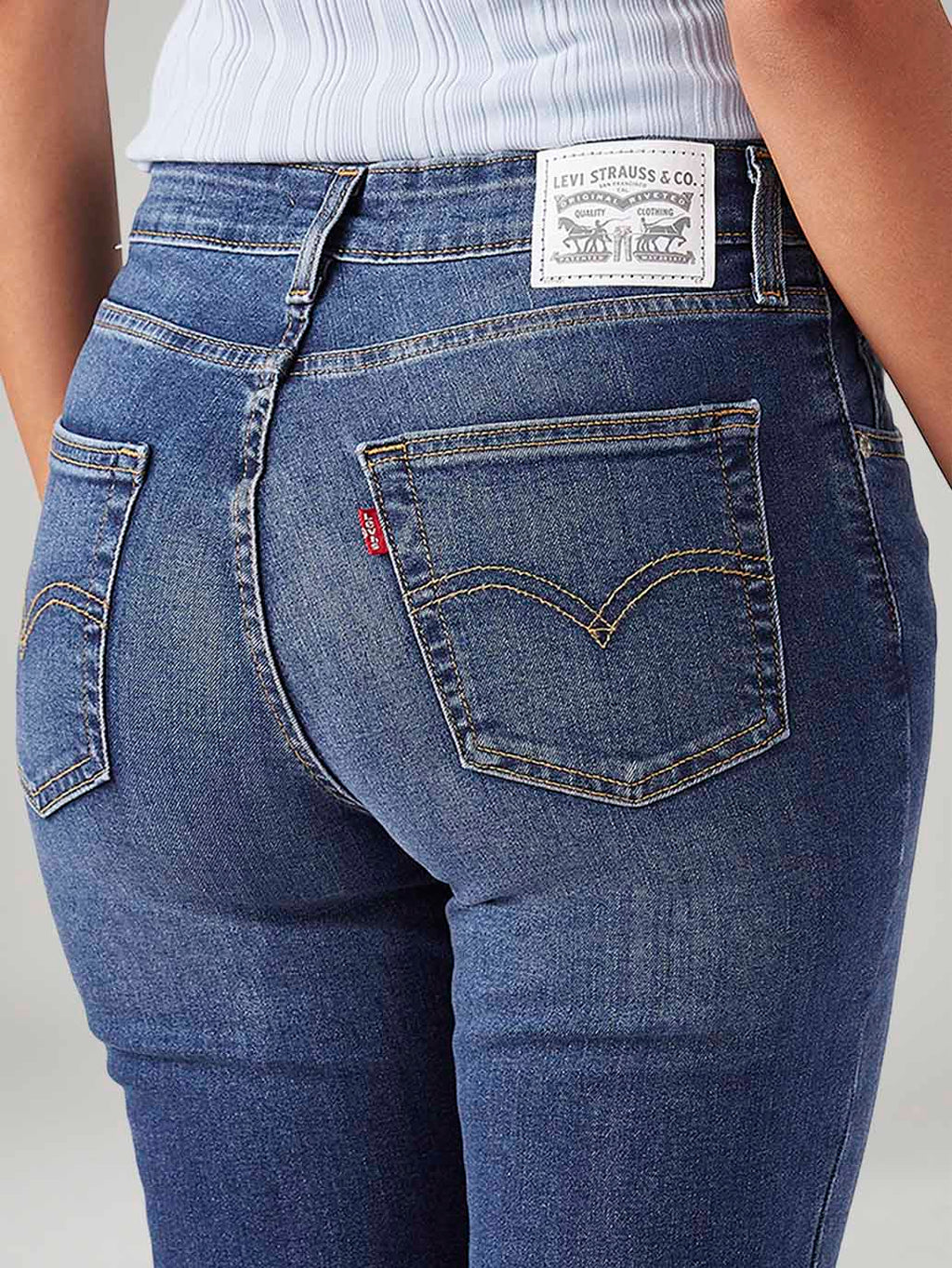 Women's 725 Blue Bootcut Fit High Rise Jeans