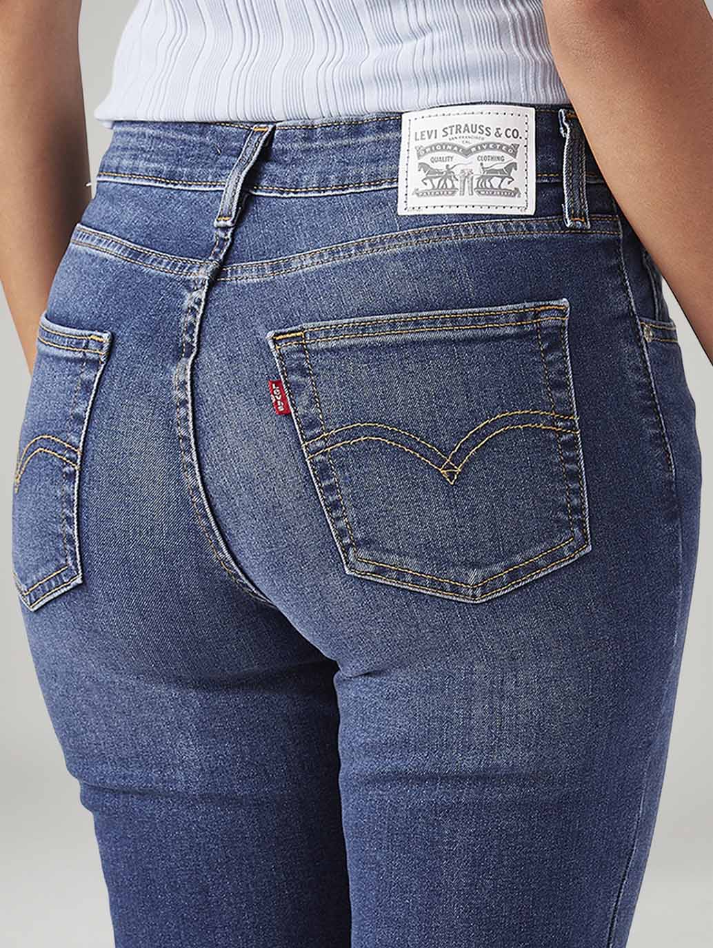 Women's 725 Blue Bootcut Fit High Rise Jeans