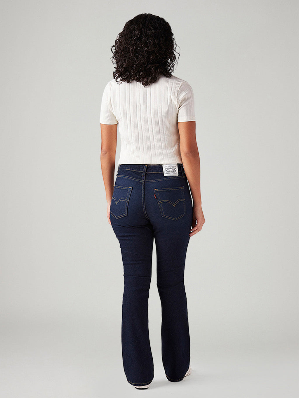 Women's 725 Dark Blue Bootcut Fit High Rise Jeans