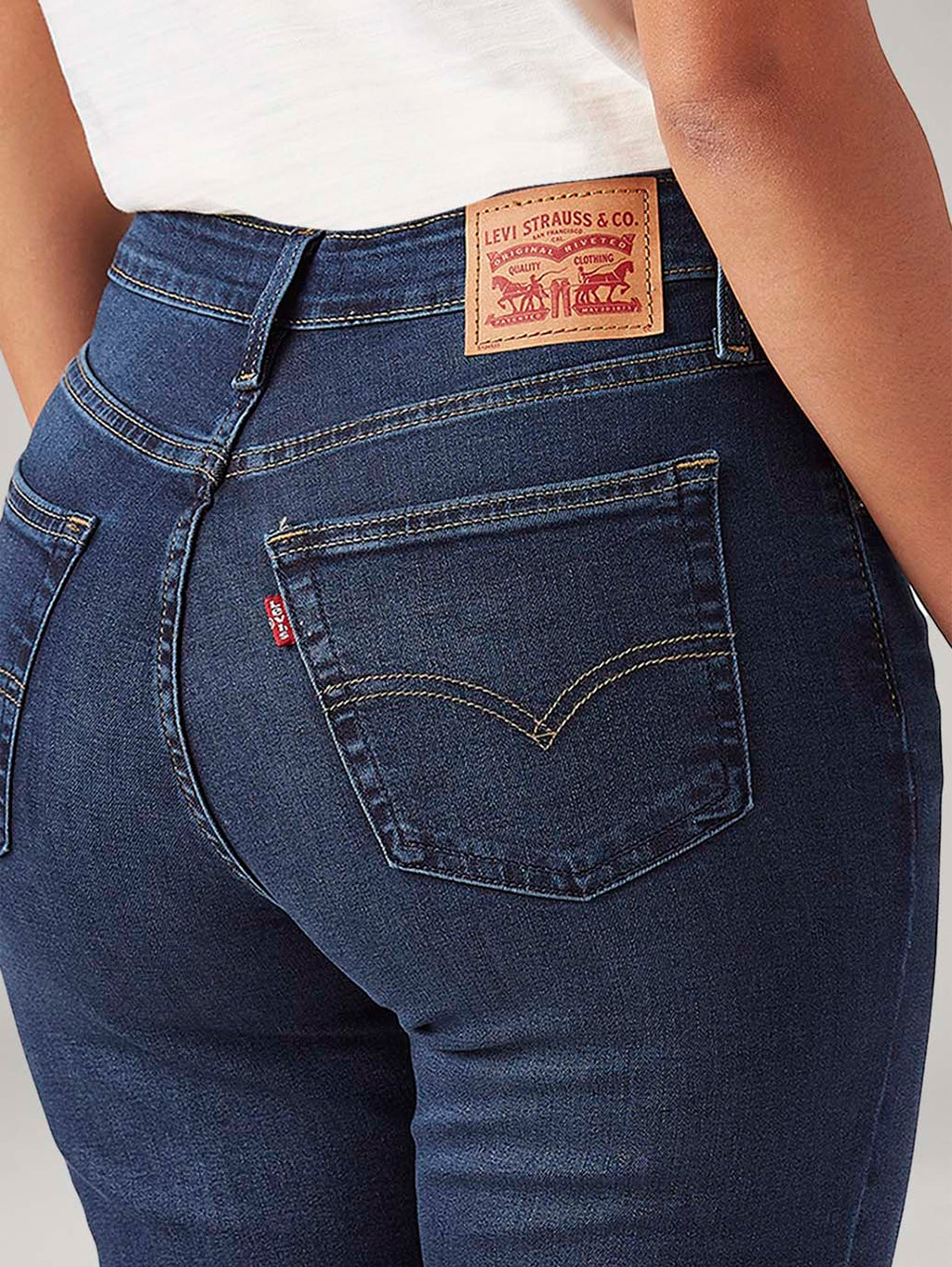 Women's 725 Dark Blue Bootcut Fit High Rise Jeans