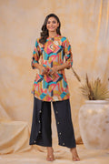 Cyprus Geometric Russian Silk Co-ord Set