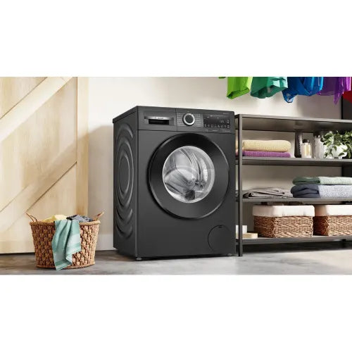 Bosch 9kg 5 Star Anti Wrinkle & Steam Care Fully Automatic Front Load Washing Machine with Built in Heater (WGA244ZTIN, Black Grey)