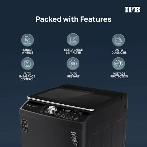 IFB 9 Kg 5 Star with DeepClean® Technology, AI Powered, Fully Automatic Top Load Washing Machine (TL900NB2S, PowerSteam®, Inbuilt Heater)